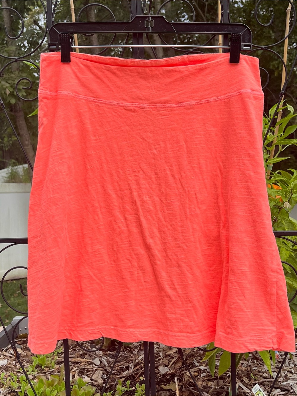 Fresh Produce Marina Slub Cotton Skirt Sunkissed Orange Size S NEW Beach Coastal